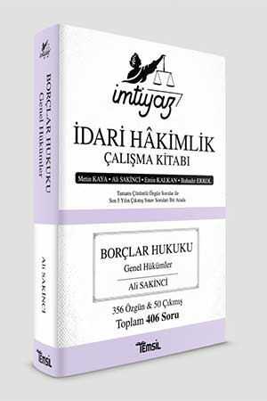 Temsil İmtiyaz İdari Hakimlik Çalışma Kitabı Borçlar Hukuku Temsil Yayınları