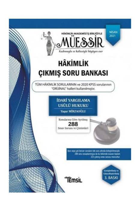 Temsil Kitap MÜESSİR İdari Yargılama Hukuku Çıkmış Soru Bankası Çözümlü Temsil Kitap Yayınları