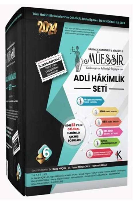 2024 Temsil Müessir Adli Hakimlik Seti Temsil Yayınları