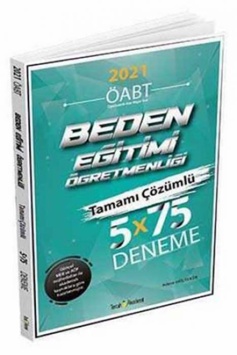 Tercih Akademi 2021 Beden Eğitimi Öğretmenliği Tamamı Çözümlü 5x75 Deneme Tercih Akademi Yayınları