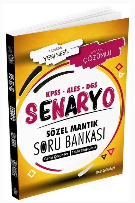 2024 KPSS ALES DGS Senaryo Sözel Mantık Soru Bankası Çözümlü Tercih Akademi Yayınları