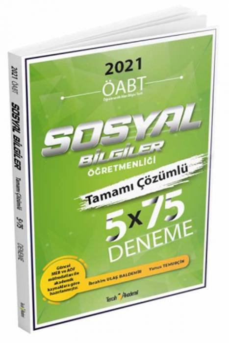 Tercih Akademi 2021 ÖABT Sosyal Bilgiler Öğretmenliği 5x75 Deneme Çözümlü