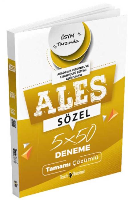 ALES Sayısal 5 Deneme Tercih Akademi Yayınları