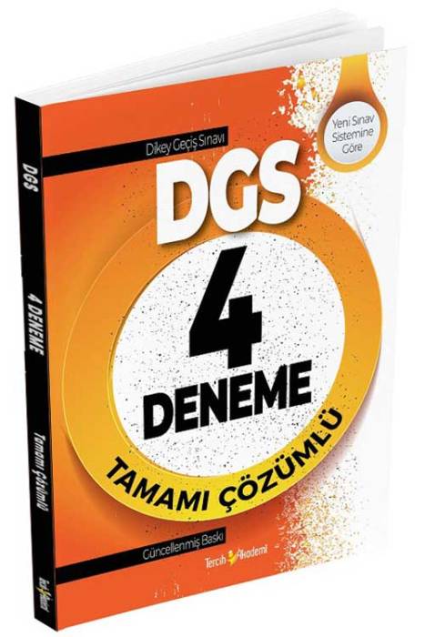 Tercih Akademi DGS Tamamı Çözümlü 4 Deneme Tercih Akademi Yayınları