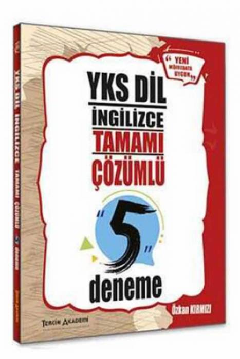 Tercih Akademi YKSDİL İngilizce Tamamı Çözümlü 5 Deneme Tercih Akademi Yayınları