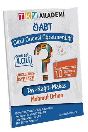 TKM 2022 Okul Öncesi Öğretmenliği Tamamı Çözümlü 10 Deneme Sınavı Soru Serisi 4.Cilt TKM Akademi