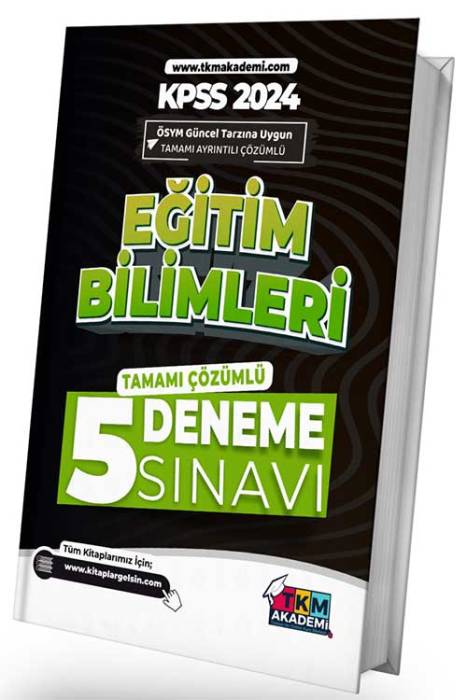 2024 KPSS Eğitim Bilimleri Deneme TKM Akademi Yayınları