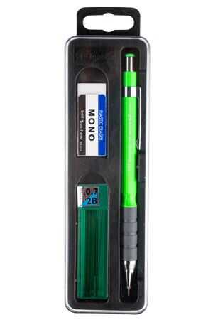 Tombow Sh-300 Grip 0.7 mm Plastik Kutulu Set Neon Yeşil