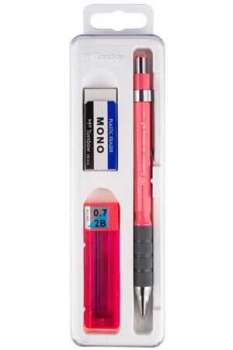 Tombow SH-300 Grip 0.7 Pembe Versatil Kalem Plastik Kutulu Okul Seti - Thumbnail