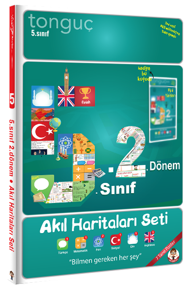 Tonguç 5. Sınıf 2. Dönem Akıl Haritaları Seti Tonguç Akademi Yayınları 