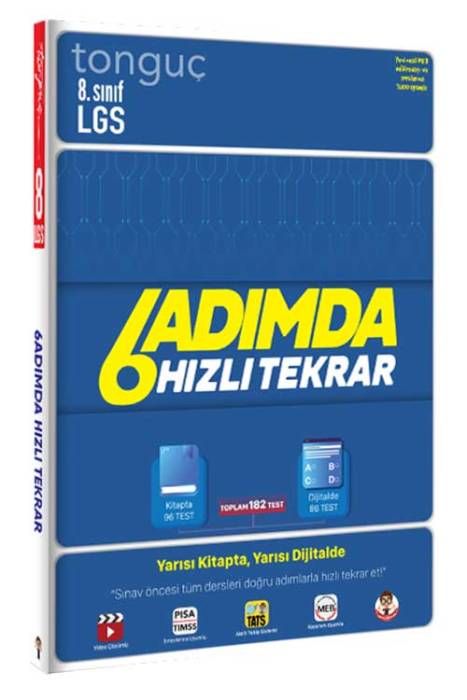 Tonguç 8. Sınıf LGS Tüm Dersler 1. Dönem 6 Adımda Hızlı Tekrar Tonguç Akademi Yayınları