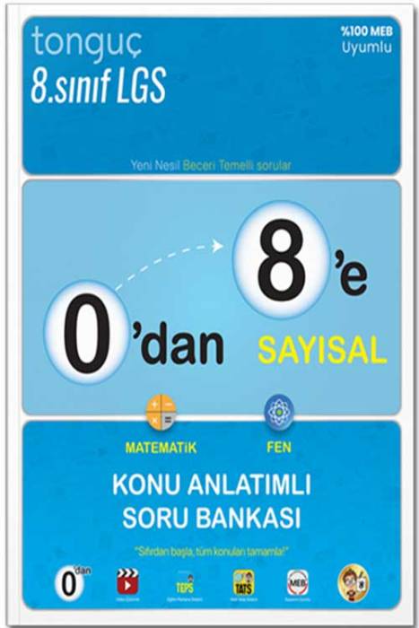 Tonguç Akademi 0'dan 8'e Sayısal Konu Anlatımlı Soru Bankası Tonguç Akademi Yayınları