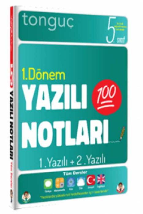 Tonguç Akademi 5. Sınıf Tüm Dersler 1. Dönem 1. Yazılı ve 2. Yazılı Notları Tonguç Akademi Yayınları