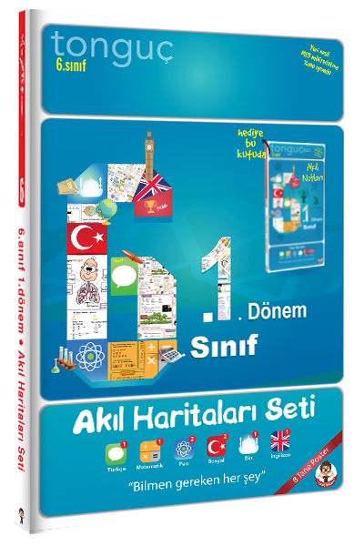 Tonguç Akademi 6. Sınıf 1. Dönem Akıl Haritaları Seti Tonguç Akademi Yayınları