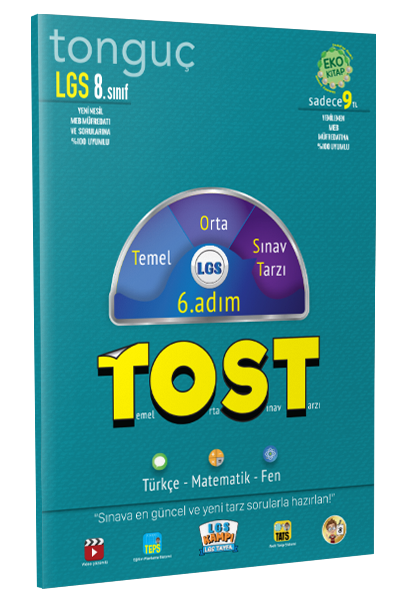 Tonguç Akademi 8. Sınıf LGS TOST 6. Adım Türkçe-Matematik-Fen Tonguç Akademi