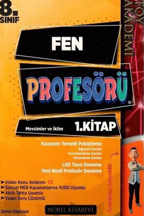 Toy Akademi 8. Sınıf Fen Profesörü 1.Kitap Mevsimler Ve İklim Toy Akademi Yayınları