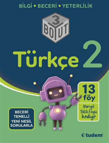 Tudem 2. Sınıf Türkçe 3 Boyut Soru Bankası Tudem Yayınları