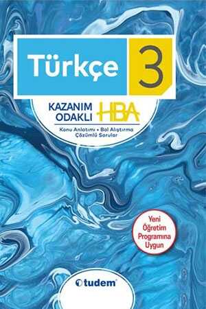 Tudem 3. Sınıf Türkçe Kazanım Odaklı HBA Tudem Yayınları