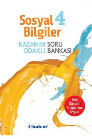 Tudem 4. Sınıf Sosyal Bilgiler Kazanım Odaklı Soru Bankası Tudem Yayınları