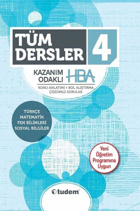 Tudem 4. Sınıf Tüm Dersler Kazanım Odaklı HBA Tudem Yayınları