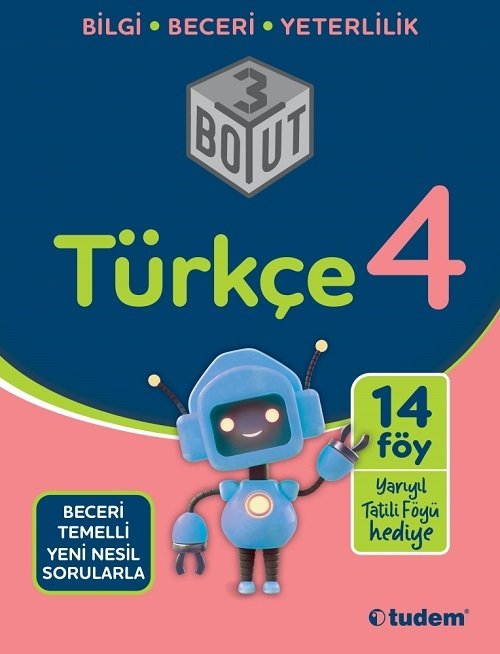 Tudem 4. Sınıf Türkçe 3 Boyut Soru Bankası Tudem Yayınları