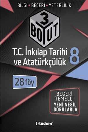 Tudem 8. Sınıf T.C. İnkılap Tarihi ve Atatürkçülük 3 Boyut 28 li Föy Tudem Yayınları