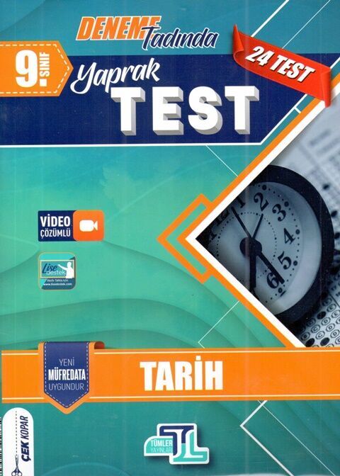 Tümler Yayınları 9. Sınıf Tarih Yaprak Test