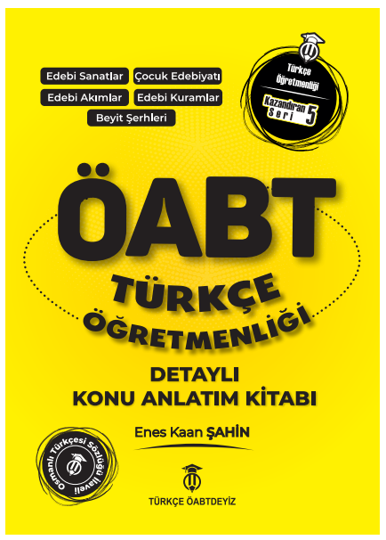 Türkçe ÖABTDEYİZ 2023 ÖABT Türkçe Çocuk Edebiyatı Konu Anlatımı (Sarı Kitap) - Enes Kaan Şahin Türkçe ÖABTDEYİZ