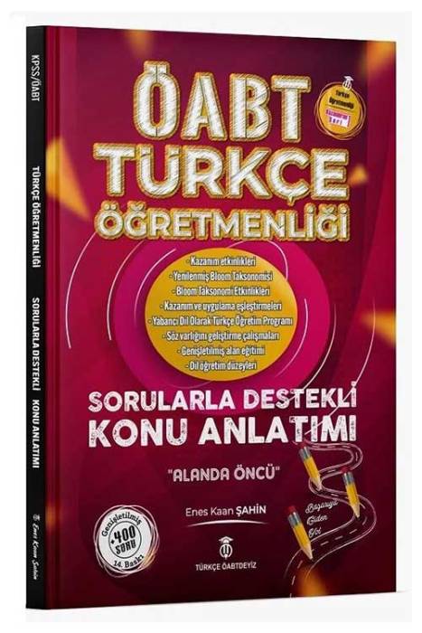 Türkçe ÖABTDEYİZ ÖABT Türkçe Dört Temel Beceri ve Alan Eğitimi Konu Anlatımı (Pembe Kitap) Türkçe ÖABT'Deyiz