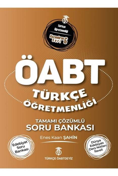 Türkçe ÖABTDEYİZ 2022 ÖABT Türkçe Öğretmenliği Edebiyat Soru Bankası Çözümlü - Enes Kaan Şahin Türkçe ÖABTDEYİZ