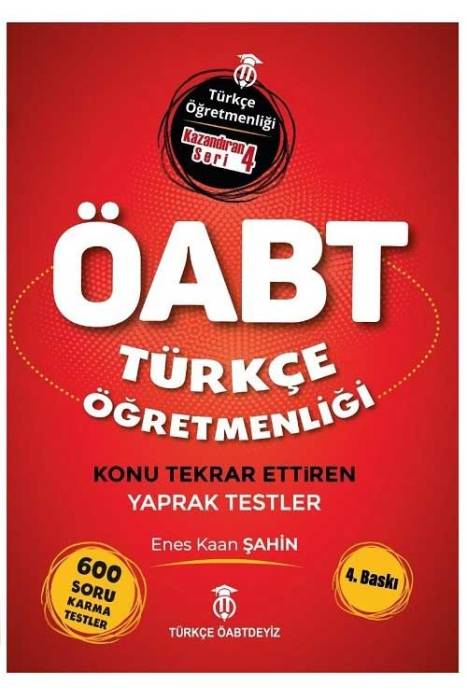 Türkçe ÖABTDEYİZ 2022 ÖABT Türkçe Öğretmenliği Yaprak Testler - Enes Kaan Şahin Türkçe ÖABTDEYİZ