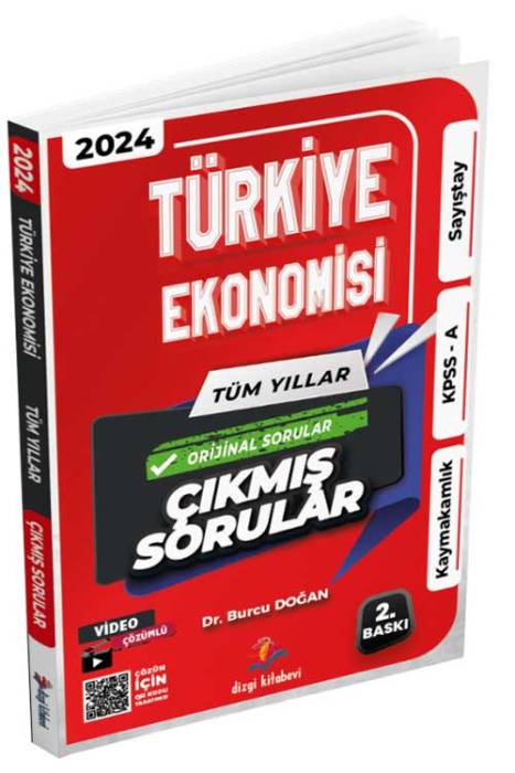 Türkiye Ekonomisi Kaymakamlık KPSS A Sayıştay Tüm Yıllar Tamamı Video Çözümlü Çıkmış Sorular Dizgi Kitap Yayınları