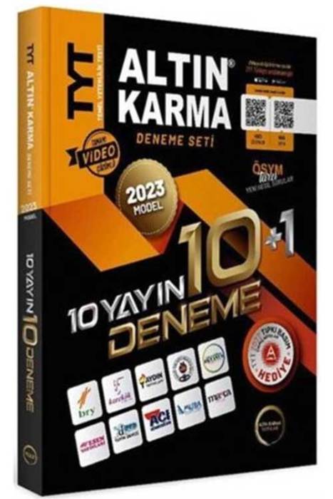 TYT 10 Farklı Yayın 10 Farklı Deneme + Son 1 Yıl Çıkmış Sorular Hediye Altın Karma Yayınları