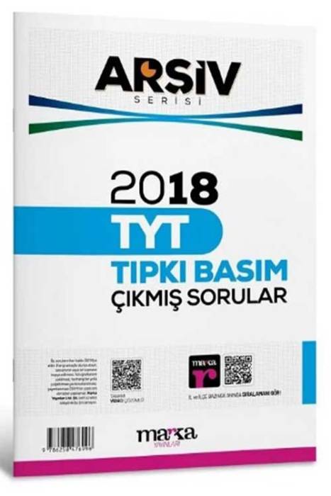 TYT Arşiv Serisi 2018 Çıkmış Sorular Çözümlü Tıpkı Basım Marka Yayınları