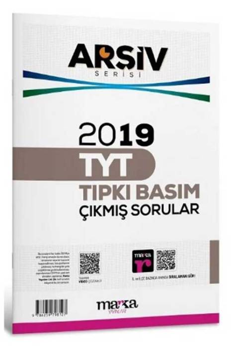 TYT Arşiv Serisi 2019 Çıkmış Sorular Çözümlü Tıpkı Basım Marka Yayınları