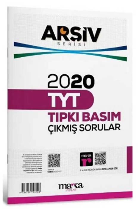 TYT Arşiv Serisi 2020 Çıkmış Sorular Çözümlü Tıpkı Basım Marka Yayınları