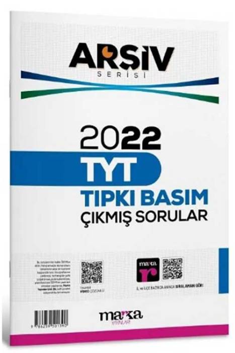 TYT Arşiv Serisi 2022 Çıkmış Sorular Çözümlü Tıpkı Basım Marka Yayınları