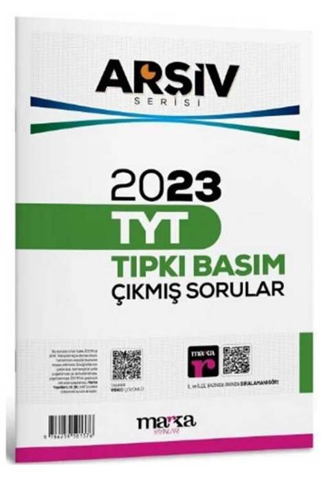 TYT Arşiv Serisi 2023 Çıkmış Sorular Çözümlü Tıpkı Basım Marka Yayınları