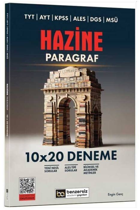 TYT AYT KPSS ALES DGS MSÜ Hazine Paragraf 10 x 20 Deneme Benzersiz Akademi Yayınları