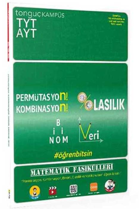 TYT-AYT Matematik Fasikülleri-Permütasyon, Kombinasyon, Olasılık, Binom, Veri Tonguç Akademi Yayınları