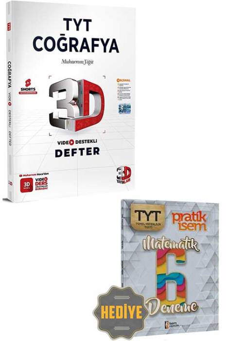 TYT Coğrafya Video Destekli Defter 3D Yayınları Hediyeli