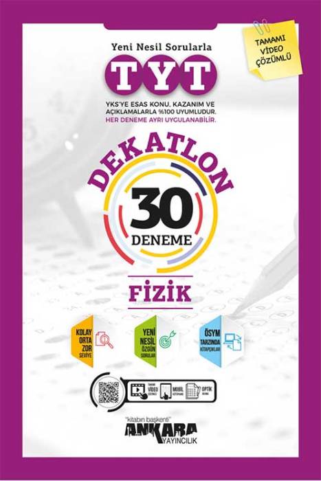 TYT Dekatlon Fizik 30 Deneme Ankara Yayıncılık