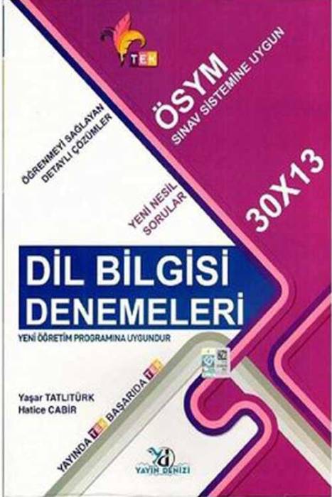 TYT Dil Bilgisi 30 x 13 Denemeleri Yayın Denizi Yayınları