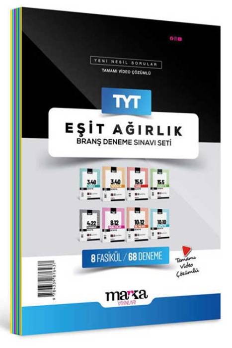 2024 TYT Eşit Ağırlık Branş Deneme Sınavı Seti 8 Kitap Marka Yayınları