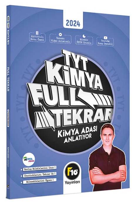 TYT Kimya Full Tekrar Video Ders Kitabı F10 Yayınları