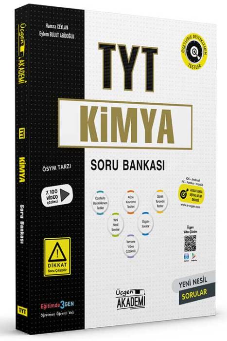 TYT Kimya Soru Bankası Üçgen Akademi Yayınları