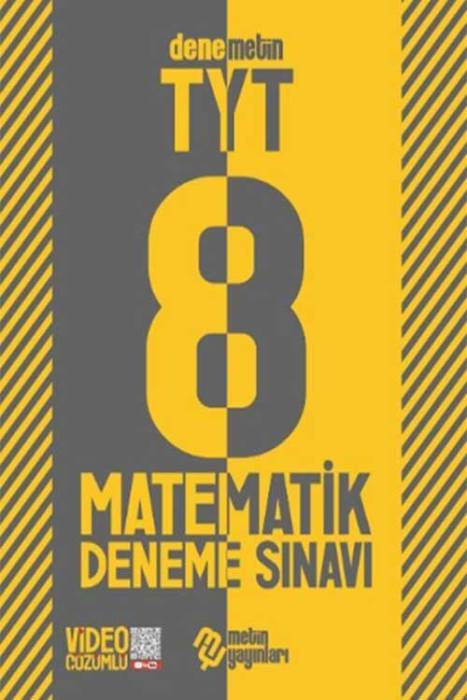 TYT Matematik 8 Deneme Metin Yayınları