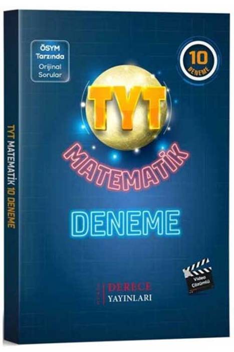 TYT Matematik Video Çözümlü 10 Deneme Derece Yayınları