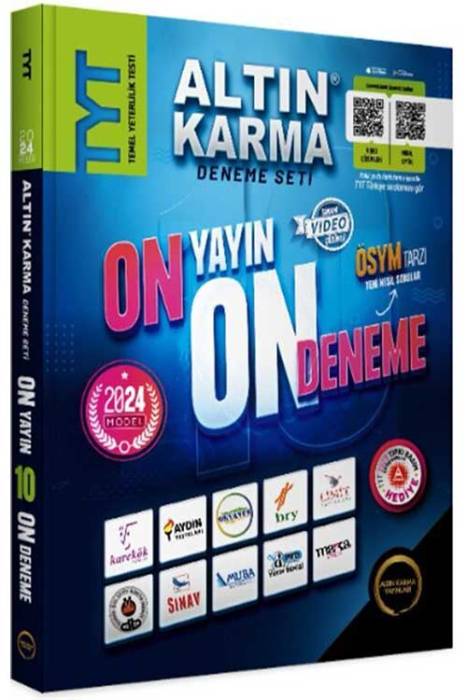 TYT On Yayın On Deneme 2024 Model Altın Karma Yayınları