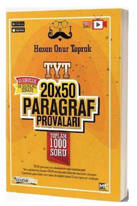 TYT Paragraf Provaları 20x50 Deneme DenemeBank Yayınları